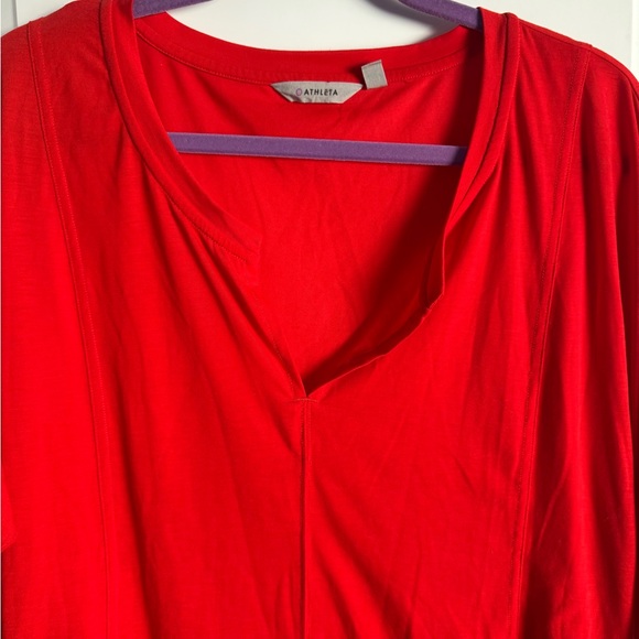 ATHLETA, orange tee, like new - Picture 5 of 5